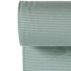 Bündchen dunkelmint streifen - Mamikes