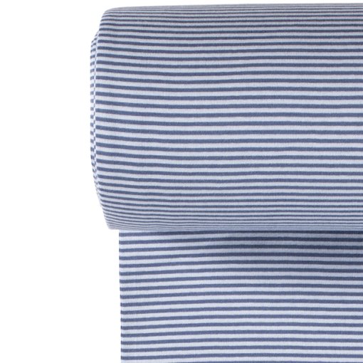 Bündchen jeansblau Streifen - Mamikes