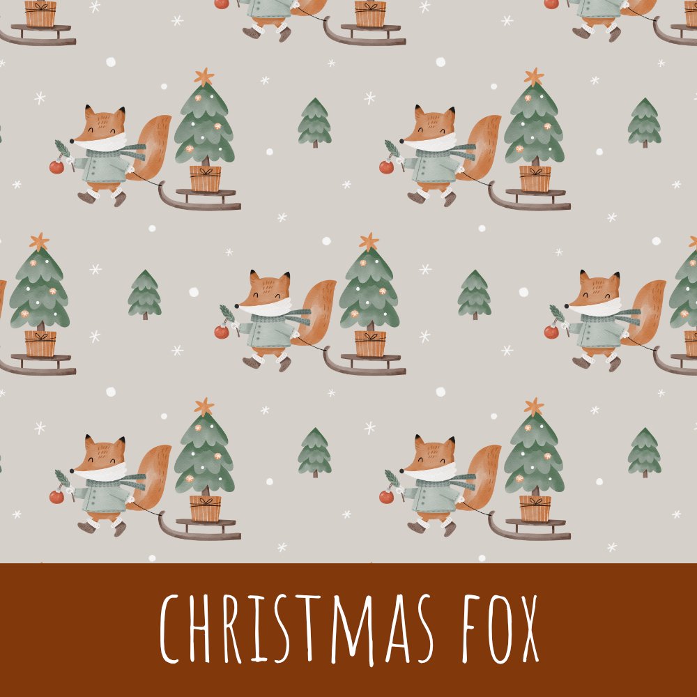 Christmas fox Baumwolle - Mamikes
