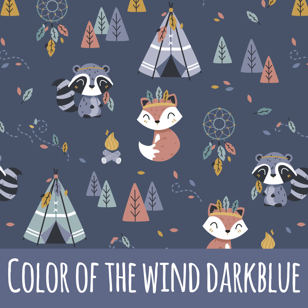 Color of the wind darkblue Baumwolle - Mamikes