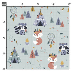 Color of the wind mint Baumwolle - Mamikes