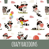 Crazy raccoons Baumwolle - Mamikes