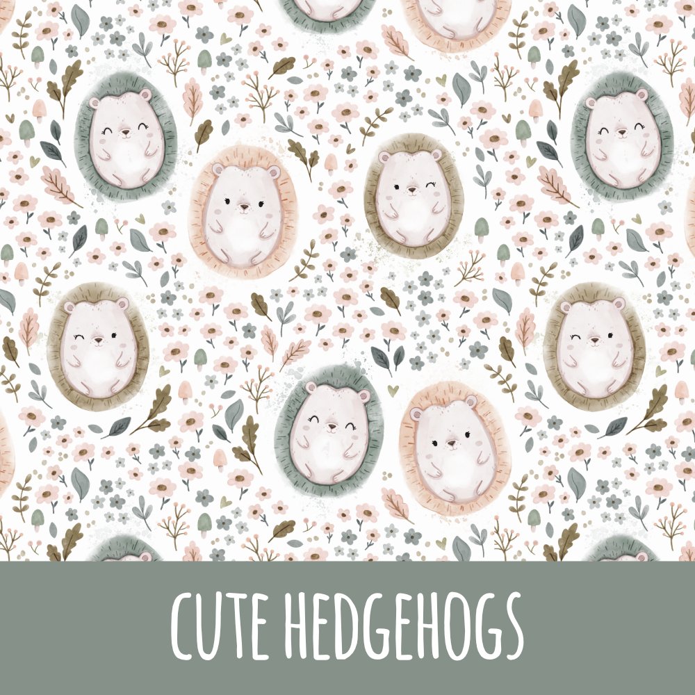 Cute hedgehogs Baumwolle - Mamikes