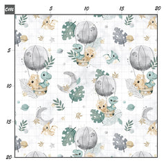 Dino moon Baumwolle - Mamikes