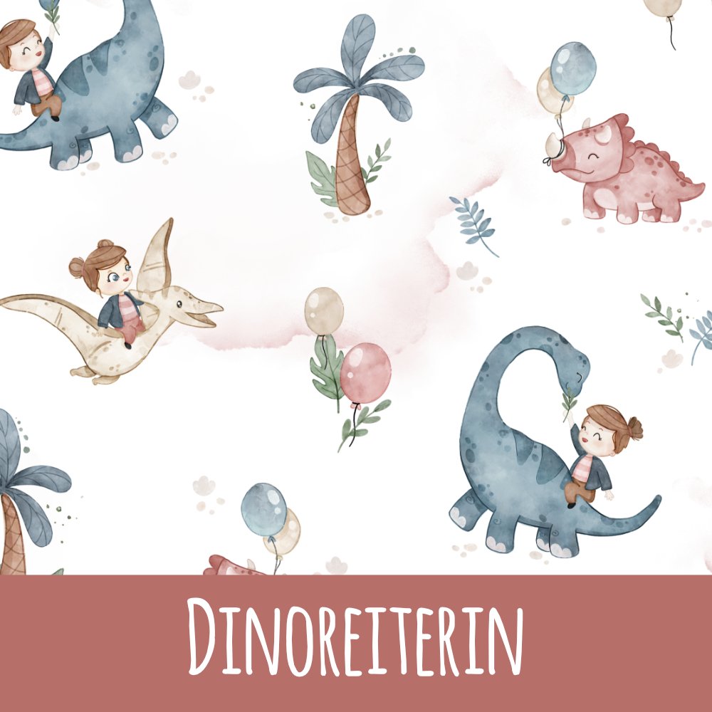Dinoreiterin Baumwolle - Mamikes