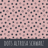 Dots altrosa schwarz Baumwolle - Mamikes