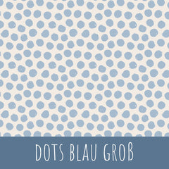 Dots blau groß Baumwolle - Mamikes
