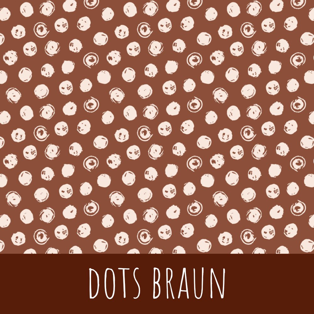 Dots braun Baumwolle - Mamikes