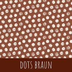 Dots braun Baumwolle - Mamikes
