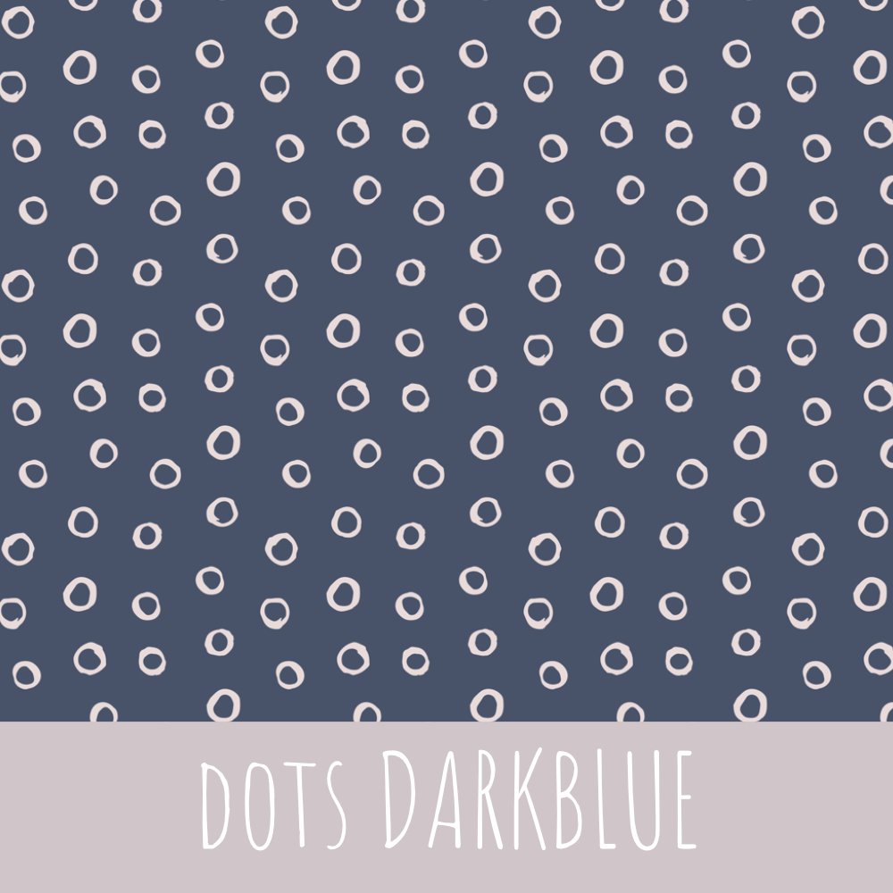 Dots darkblue Baumwolle - Mamikes
