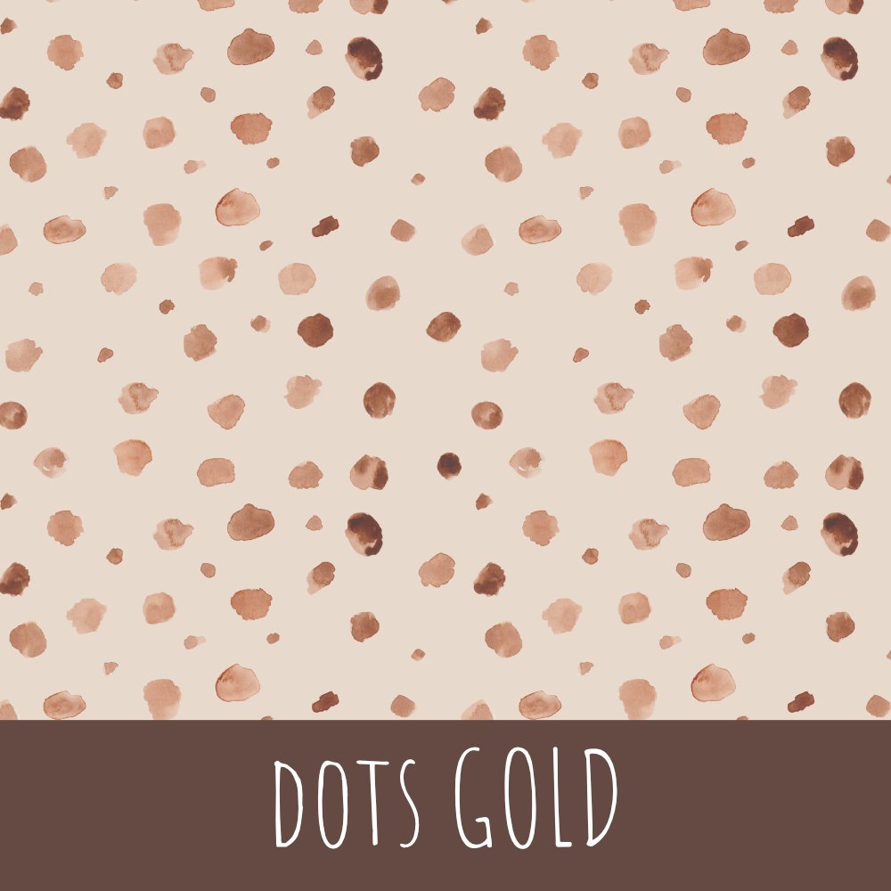 Dots gold Baumwolle - Mamikes