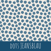 Dots jeansblau Baumwolle - Mamikes