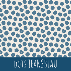 Dots jeansblau Baumwolle - Mamikes
