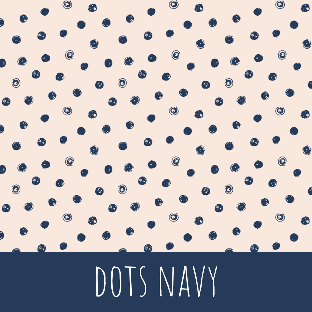 Dots navy Baumwolle - Mamikes