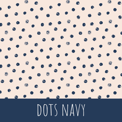 Dots navy Baumwolle - Mamikes