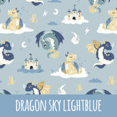 Dragon sky lightblue Baumwolle - Mamikes