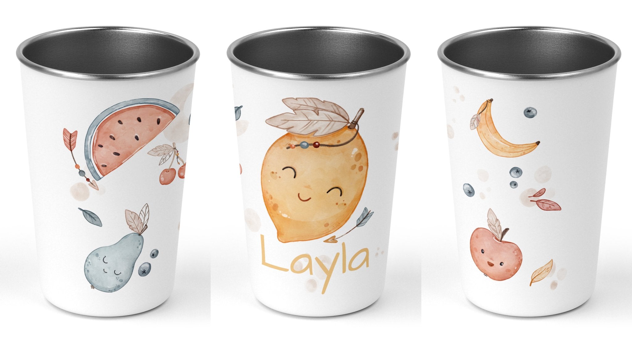 Edelstahlbecher 01.boho fruits - Mamikes