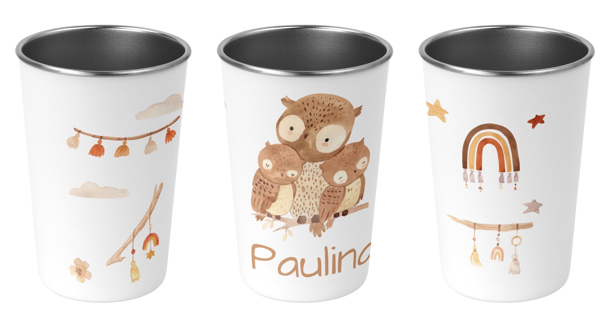Edelstahlbecher 27.Eule - Mamikes