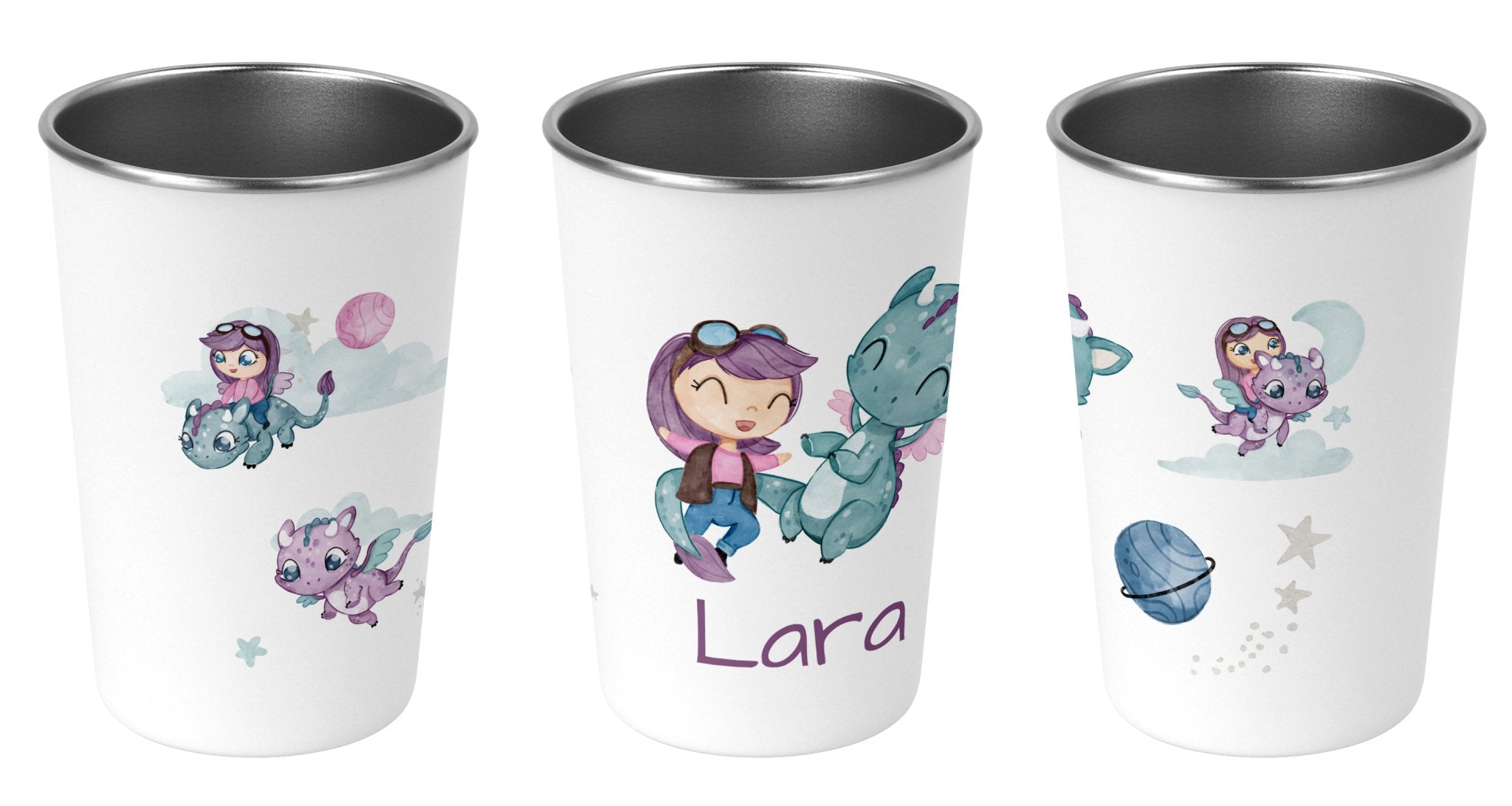 Edelstahlbecher 40.Drachenreiterin - Mamikes