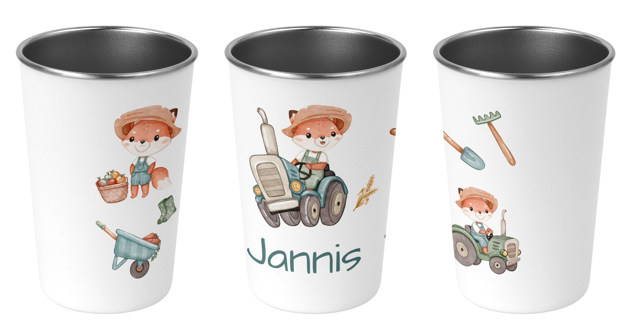 Edelstahlbecher 44.Bauernhof - Mamikes