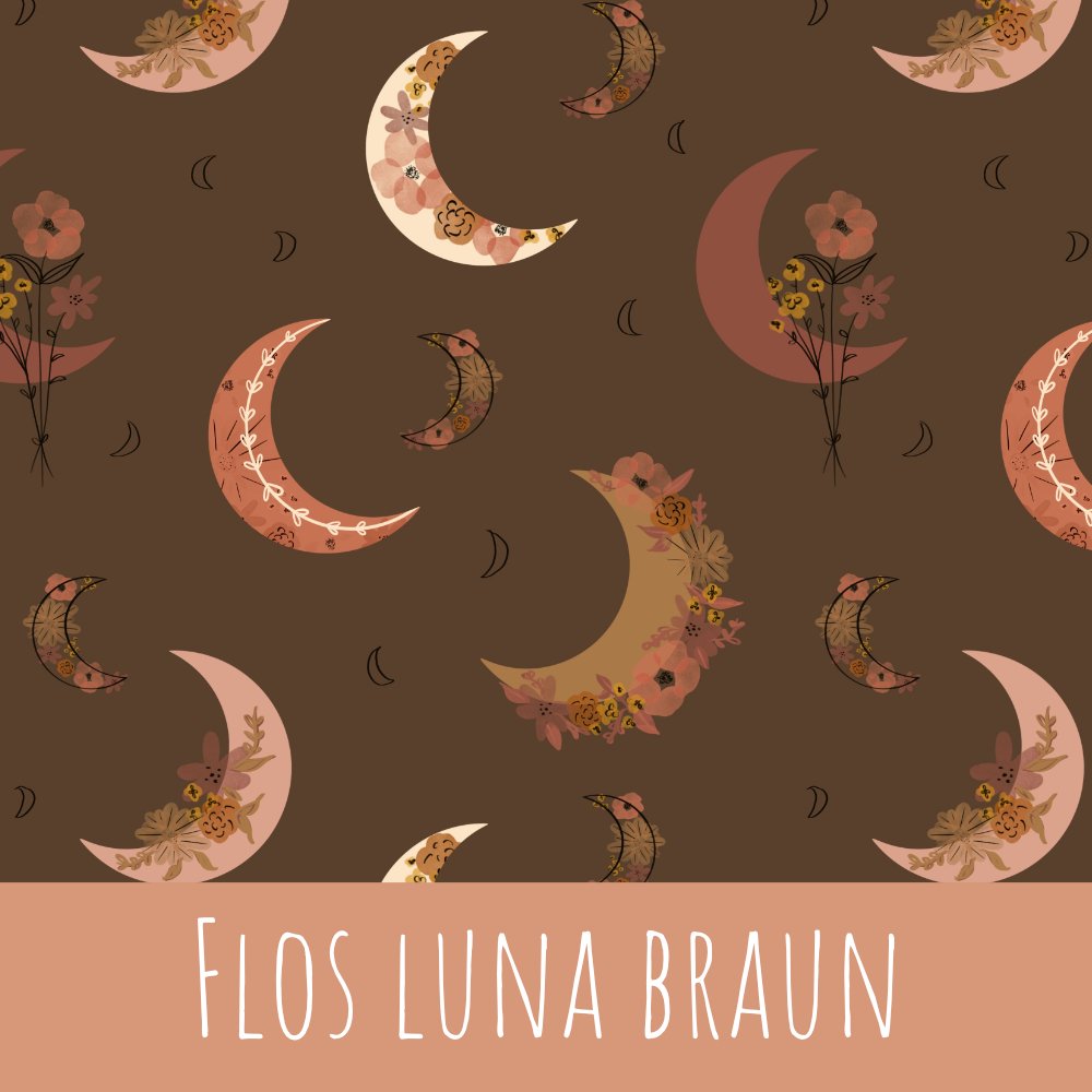 Flos luna braun Baumwolle - Mamikes