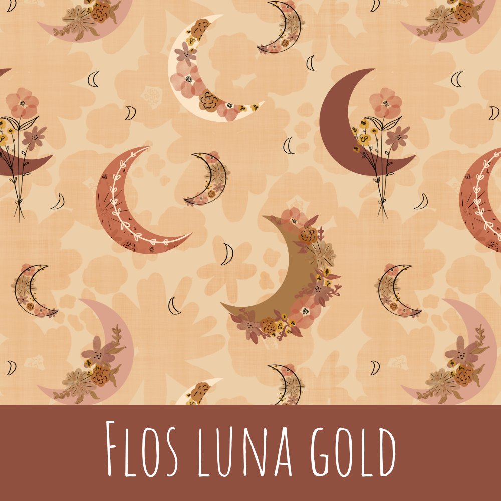 Flos luna gold Baumwolle - Mamikes