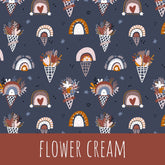 Flower cream Baumwolle - Mamikes