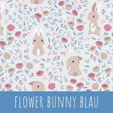 Flowerbunny blau Baumwolle - Mamikes