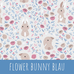 Flowerbunny blau Baumwolle - Mamikes