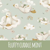 Fluffly cuddle mint Baumwolle - Mamikes
