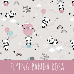 Flying panda rosa Baumwolle - Mamikes