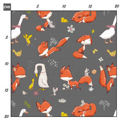 Foxe and goose grau Baumwolle - Mamikes