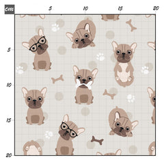 Frenchie beige Baumwolle - Mamikes