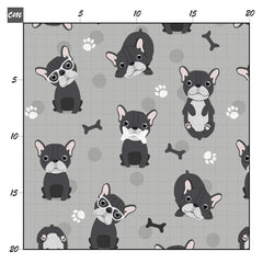 Frenchie grau Bio Jersey - Mamikes