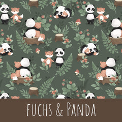 Fuchs und panda Baumwolle - Mamikes
