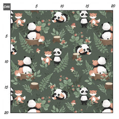 Fuchs und panda Baumwolle - Mamikes