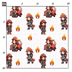 Fuerwehrmädchen weiß Baumwolle - Mamikes