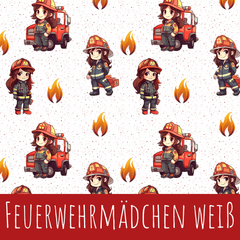 Fuerwehrmädchen weiß Baumwolle - Mamikes