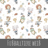 Fußballtiere weiß Bio Jersey - Mamikes