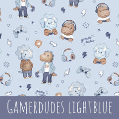 Gamer dudes lightblue Baumwolle - Mamikes