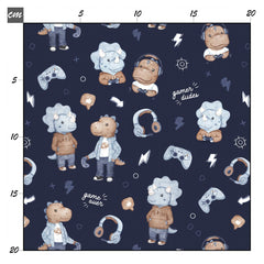 Gamer dudes navy Baumwolle - Mamikes