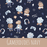 Gamer dudes navy Baumwolle - Mamikes