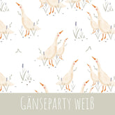 Gänseparty weiß Baumwolle - Mamikes