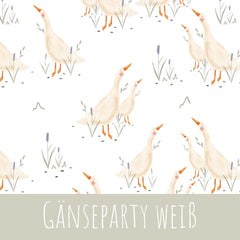 Gänseparty weiß Baumwolle - Mamikes