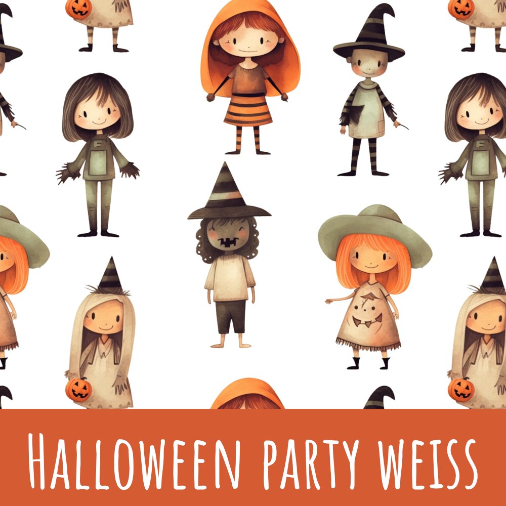 Halloween party weiß Baumwolle - Mamikes