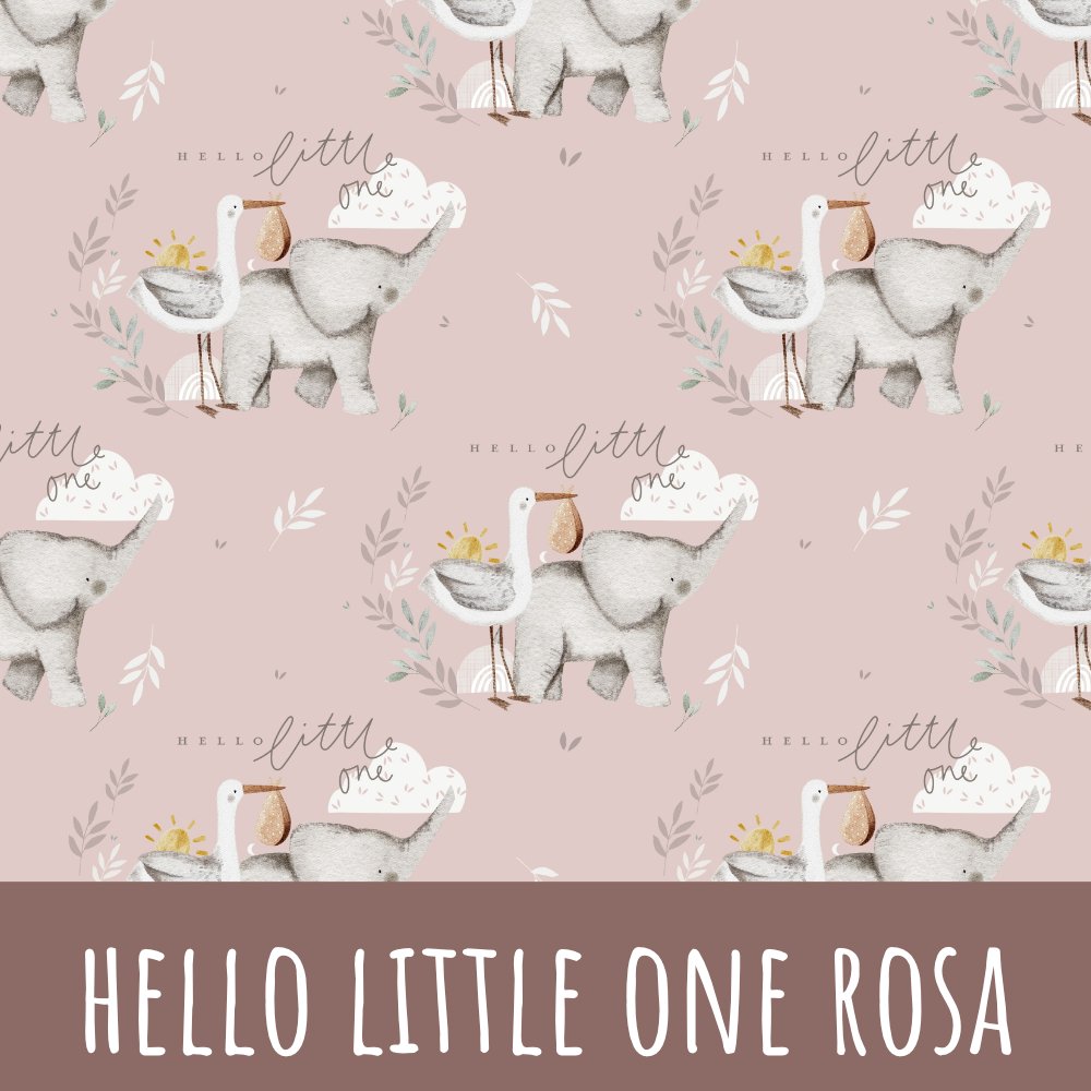 Hello little one rosa Baumwolle - Mamikes
