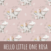 Hello little one rosa Baumwolle - Mamikes
