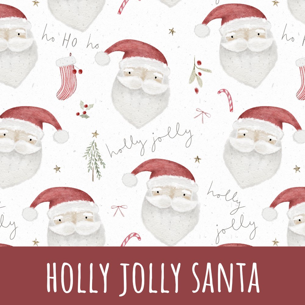 Holly jolly santa Baumwolle - Mamikes