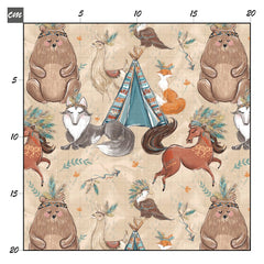 Indi animals Baumwolle - Mamikes