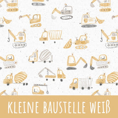 Kleine Baustelle weiß Baumwolle - Mamikes